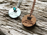 1” Engraved Necklace - Personalized