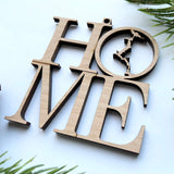 HOME Lake Coeur d’Alene Wood Christmas Ornament