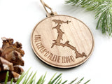 Coeur d’Alene Lake Engraved Christmas Ornament