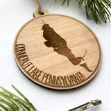 Conneaut Lake Engraved Christmas Ornament
