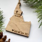 Geopin Latitude Longitude Coordinates Idaho Christmas Ornament