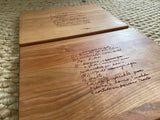 Cutting Board - Engraved Family Recipe Keepsake