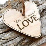 It's All About Love Heart Ornament