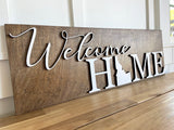 Welcome Home Idaho 24x8” Sign in 3-D