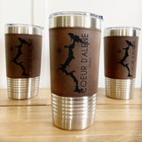 Logo or Custom Design 20oz Leatherette Double Wall Insulated Idaho Tumbler