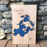 lake of the woods canada map